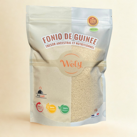 Wely - Fonio de Guinée Précuit - Lot de 3 x 500 g