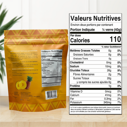 Wely - Ananas Séché Premium - (Lot de 3 x 100g)