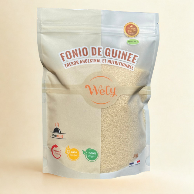 Wely - Fonio de Guinée Précuit - Lot de 3 x 500 g