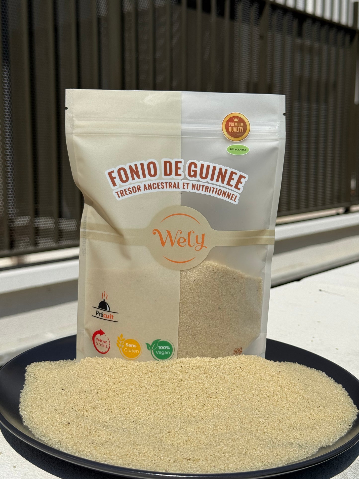 Fonio de Guinée Précuit - Lot de 3 x 500 g