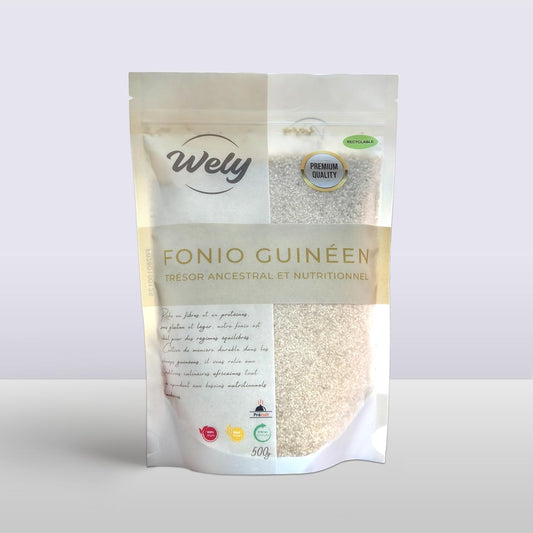 Wely - Fonio de Guinée Précuit - Lot de 3 x 500 g